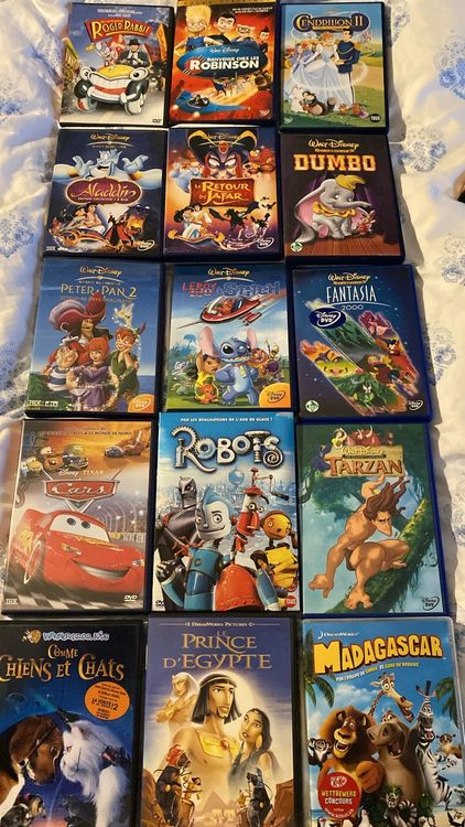 Lot de 15 DVD Disney Pixar Dessins Animés Enfants (Neu (gemäss ...