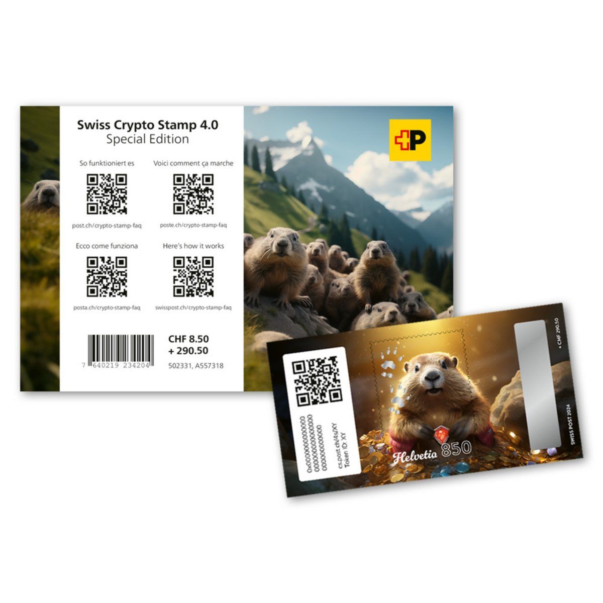 Tutti i francobolli: Swiss Crypto Stamp 4.0 Silber – Nuovo e nell'imballaggio originale da Wollerau venduto da Chgutweniger