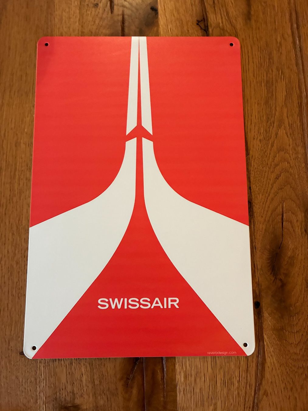 Swissair Insegne: Swissair Retro Schild - neu – Nuovo e nell'imballaggio originale da Bremgarten AG venduto da Eurotiz