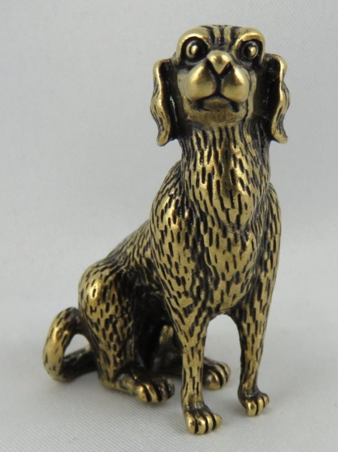 Statuette: HUNDLI - Messing Figur - Dekoration - 5,5x3,5cm – Nuovo e nell'imballaggio originale da Grenchen venduto da Yamahwildstar16 1