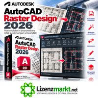 Autodesk AutoCAD Raster Design 2026 – 1 Jahr Windows