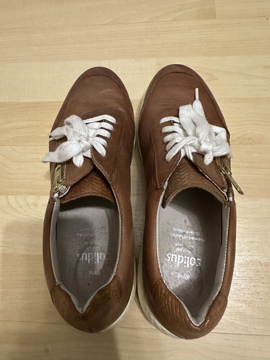 Scarpe da donna: Solidus Halbschuhe Gr.6 braun Leder Top Zustand – Usato da Weinfelden venduto da kam_jxz5 1