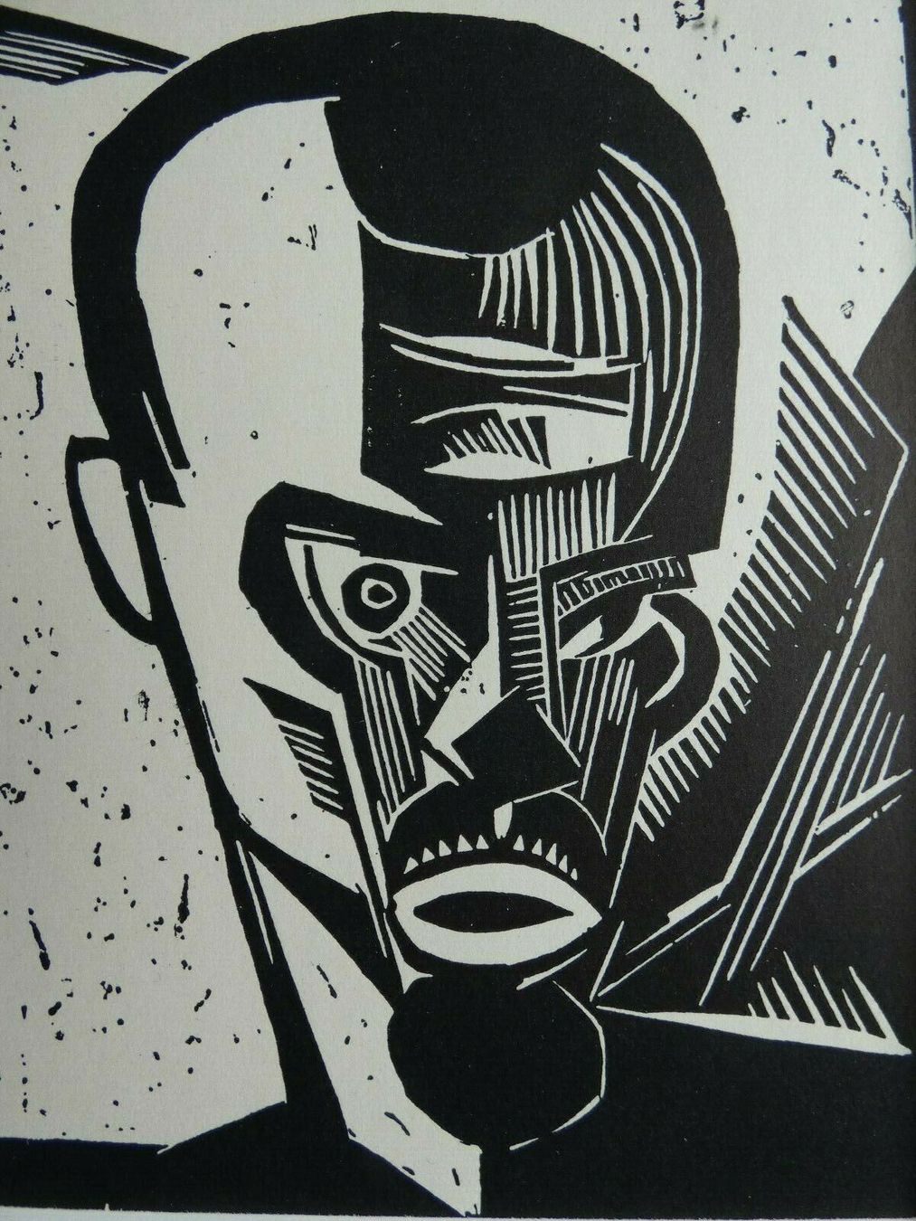 Xilografie: Karl Schmidt-Rottluff    "Selbstbildnis" – Usato da Nennigkofen venduto da juhit