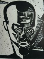 Karl Schmidt-Rottluff    "Selbstbildnis"