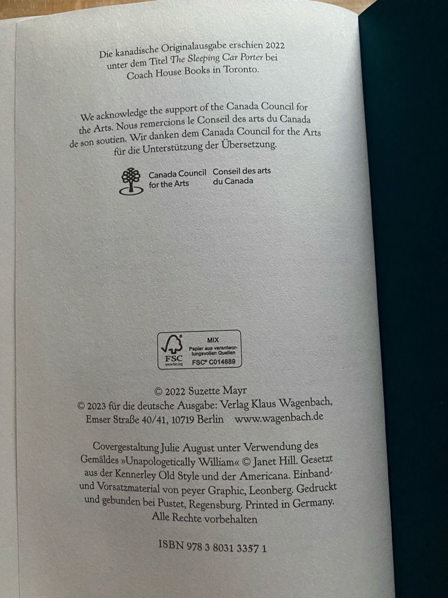 Bücher: Der Schlafwagendiener - Suzette Mayr – Gebraucht aus Schwarzenburg von Michellu 5