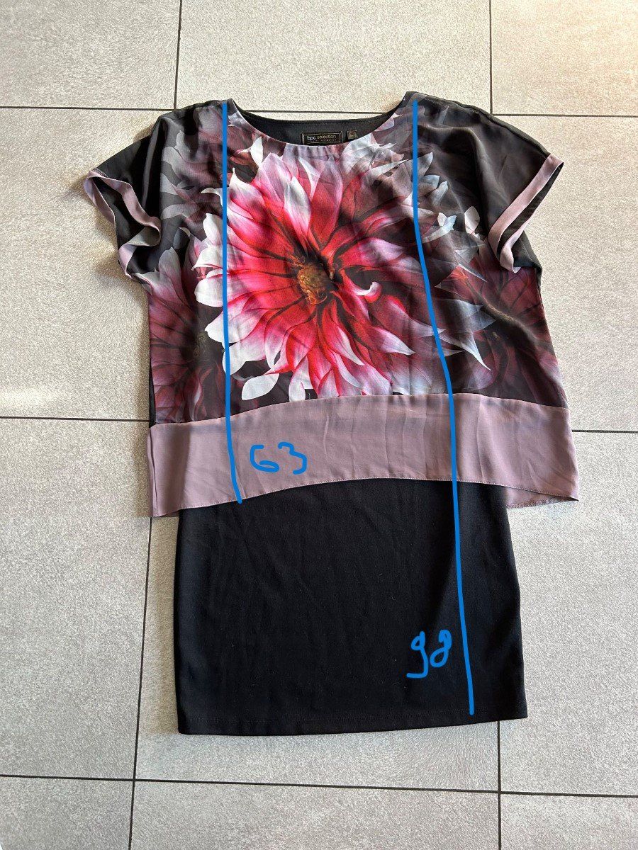 Vestiti: robe élégante de mi-saison fleur noir Gr. 40 – Nuovo (secondo la descrizione) da Arbedo venduto da nadia1973 5