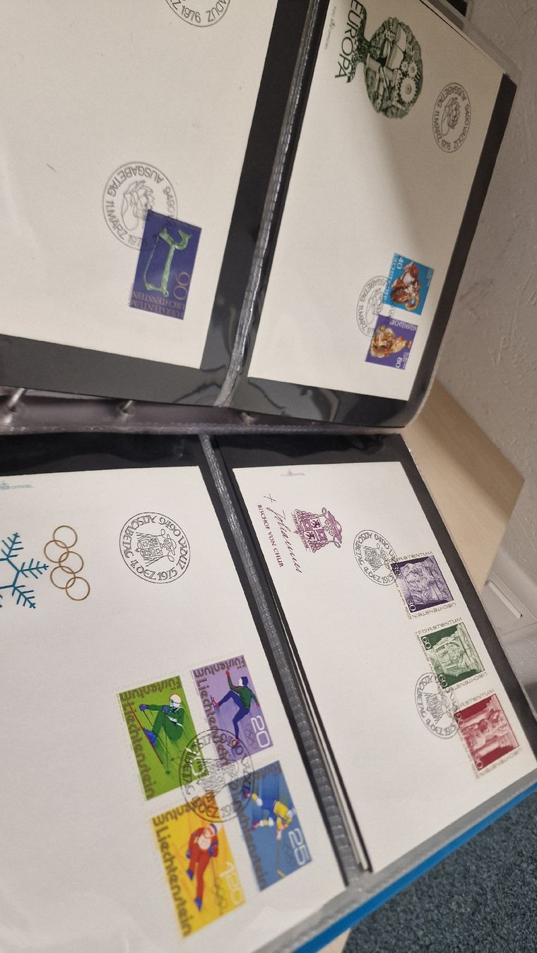 Alle Briefmarken: Briefmarkensammlung Liechtenstein, Top Zustand, FDC – Gebraucht aus Herisau von Antiques.AR 3