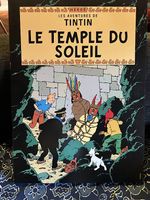 Affiche Le  Temple du Soleil - Les aventures de Tintin