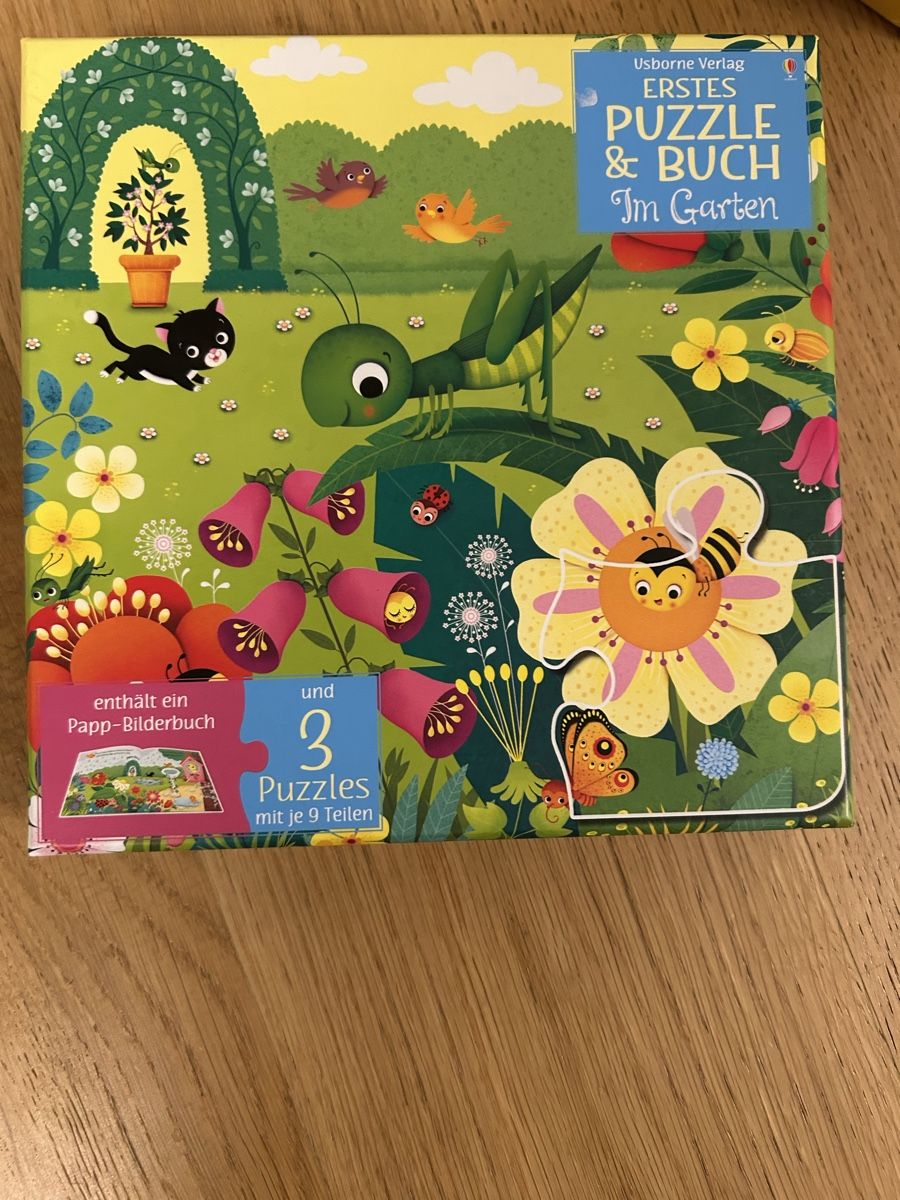Puzzle: Usborne Puzzle & Buch Im Garten 3 Puzzles 9 Teile – Nuovo (secondo la descrizione) da Zürich venduto da mar_d7zz
