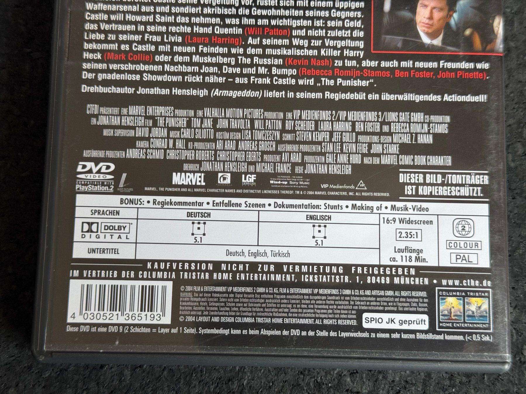 Alle DVDs: The Punisher Extended Version DVD DE/EN – Gebraucht aus Fribourg von tschjoly 3