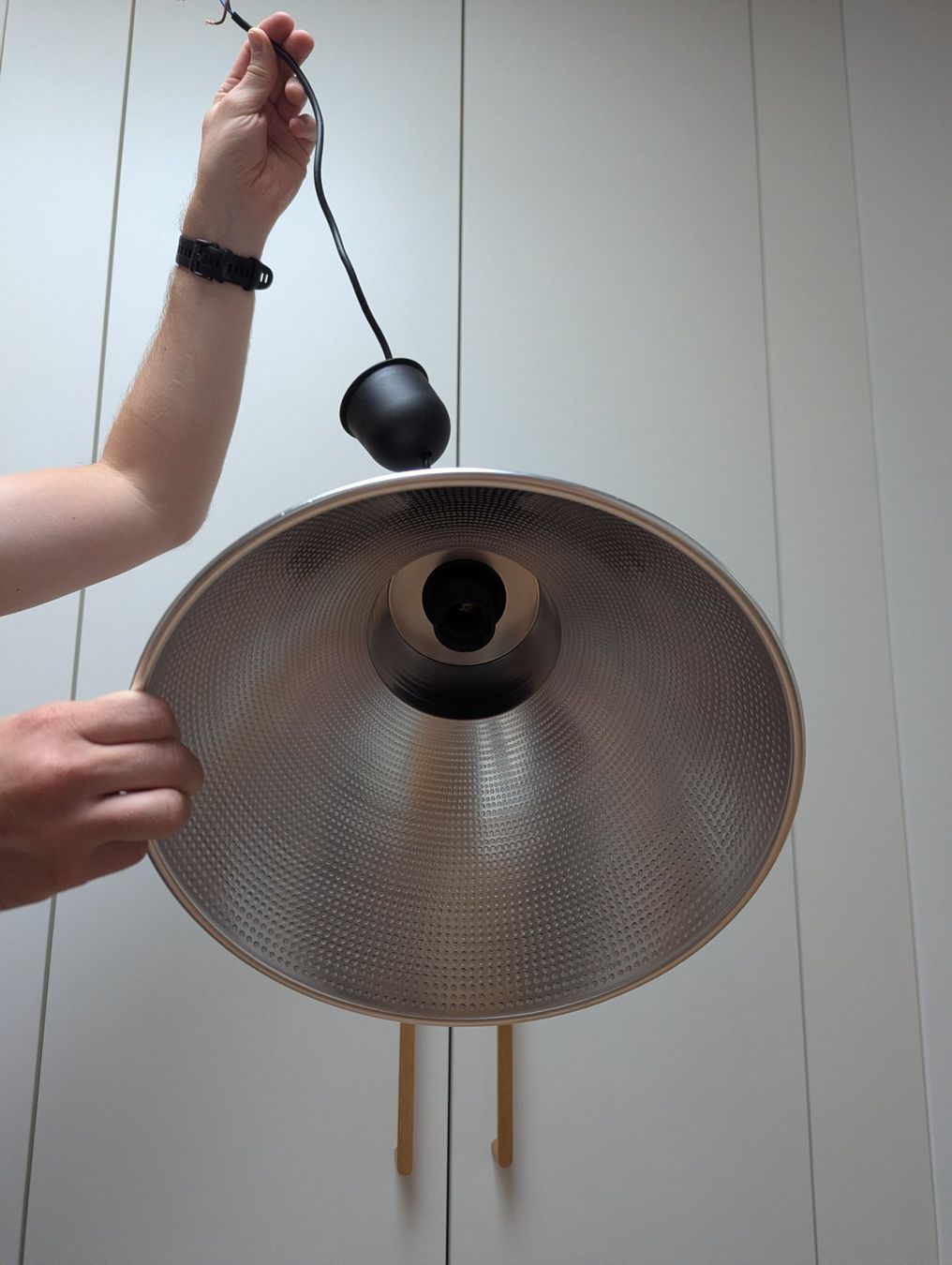 Ikea Lampadari & plafoniere: IKEA Hängelampe / Pendelleuchte Aluminium – Usato da Luzern venduto da linus-swe 1