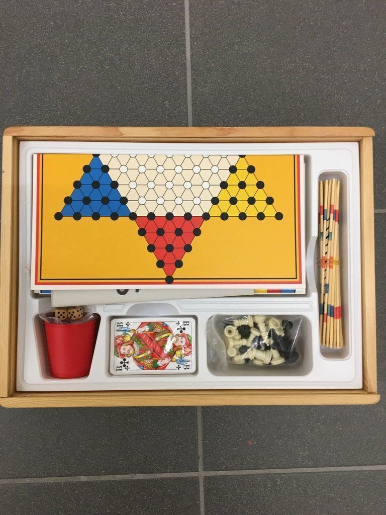Giochi: Spiele-Kasette aus Holz – Usato da Wangs venduto da cgu01 1