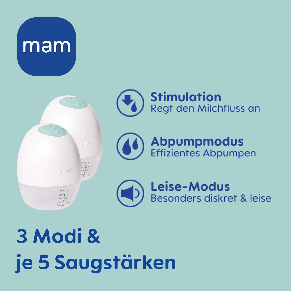 Mam Accessori per l’allattamento: Mam Move Doppelmilchpumpe – Nuovo (secondo la descrizione) da Netstal venduto da szokolz 1