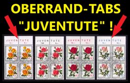 1972_ALLE ROSEN PRO JUVENTUTE im Viererblock komplett !_ET !