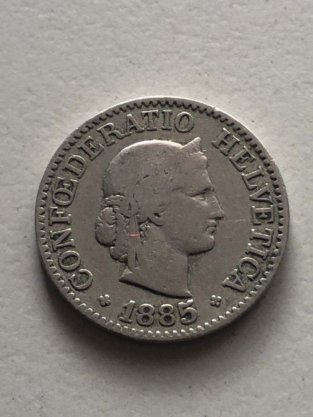 Tutti le monete: 10 Rp. 1885 – Usato da Schötz venduto da Odpa