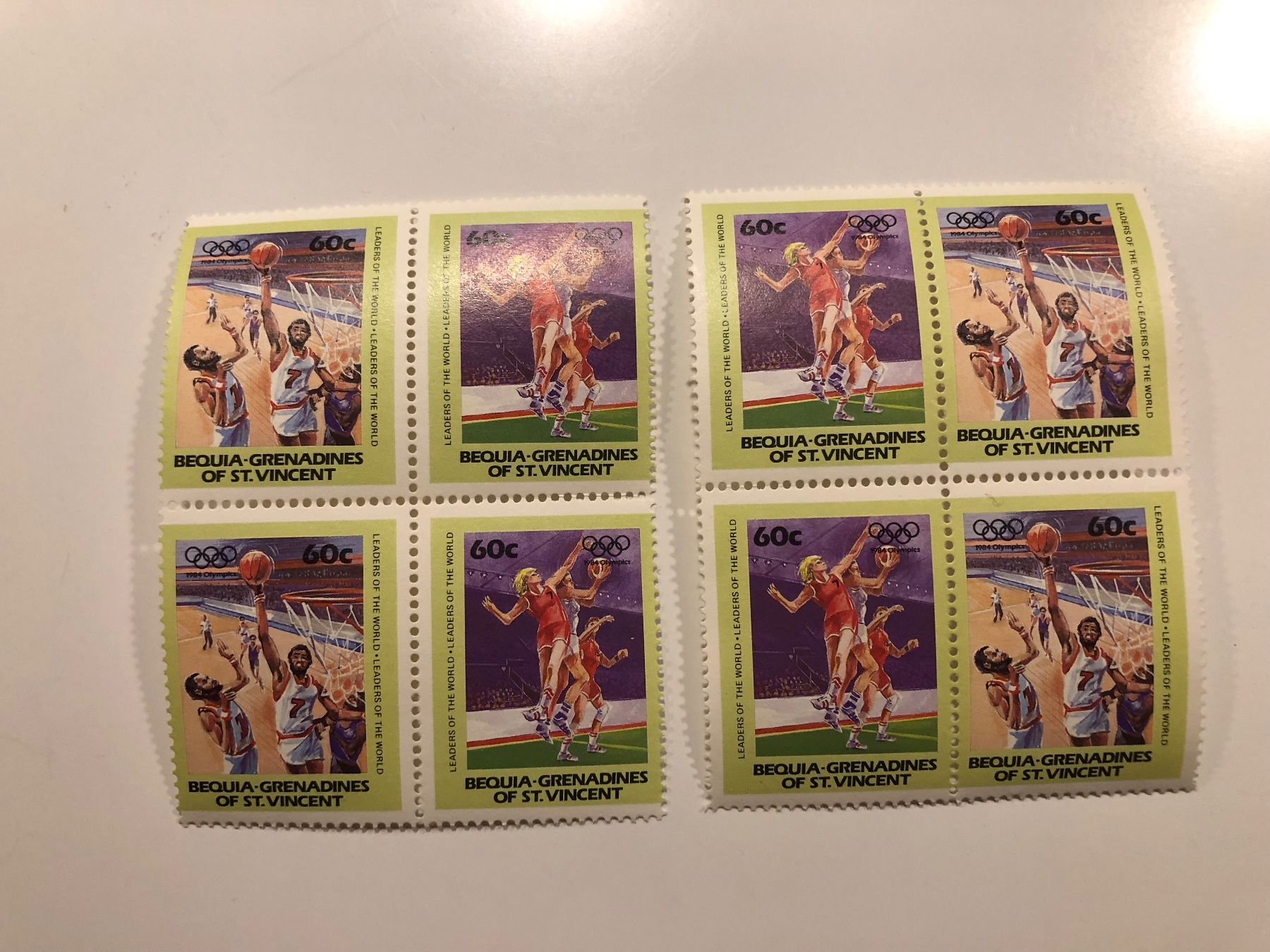 Tutti i francobolli: 8 Briefmarken BASKETBALL ** – Nuovo (secondo la descrizione) da Lufingen venduto da Rac0 2