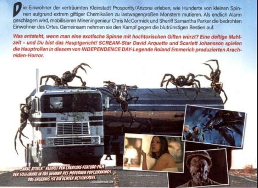 Tutti i DVDs: DVD - ARAC  ATTACK - deutsch - Horror - Thriller – Usato da Stans venduto da canberra04 1