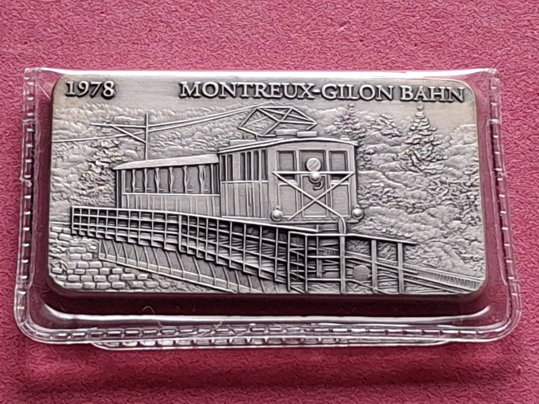 Metalli preziosi: CH EISENBAHN - MONTREUX-GILON BAHN - OVP – Usato da Boniswil venduto da dpd4coins