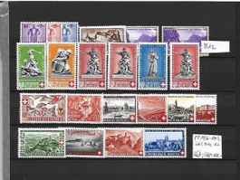 PP 1936 - 1944 inkl. B1z ** Kat: CHF 111.-