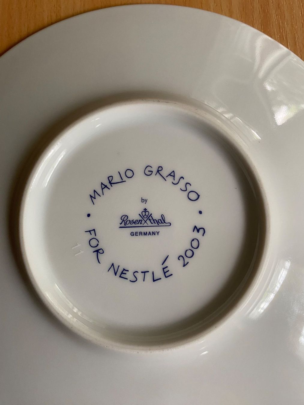 Rosenthal Teller: Rosenthal Teller Germany Mario Grasso 2003 for Néstle – Gebraucht aus Stein AR von claire009 3