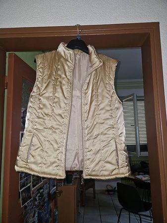 Gilet trapuntato donna color champagne