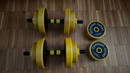 Gonser Kurzhantel Set gelb 2 x 10 kg