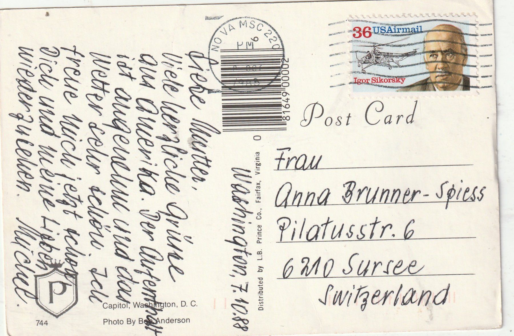 Cartoline postali: 2 Karten Capitol America – Usato da Lumbrein venduto da made02 3