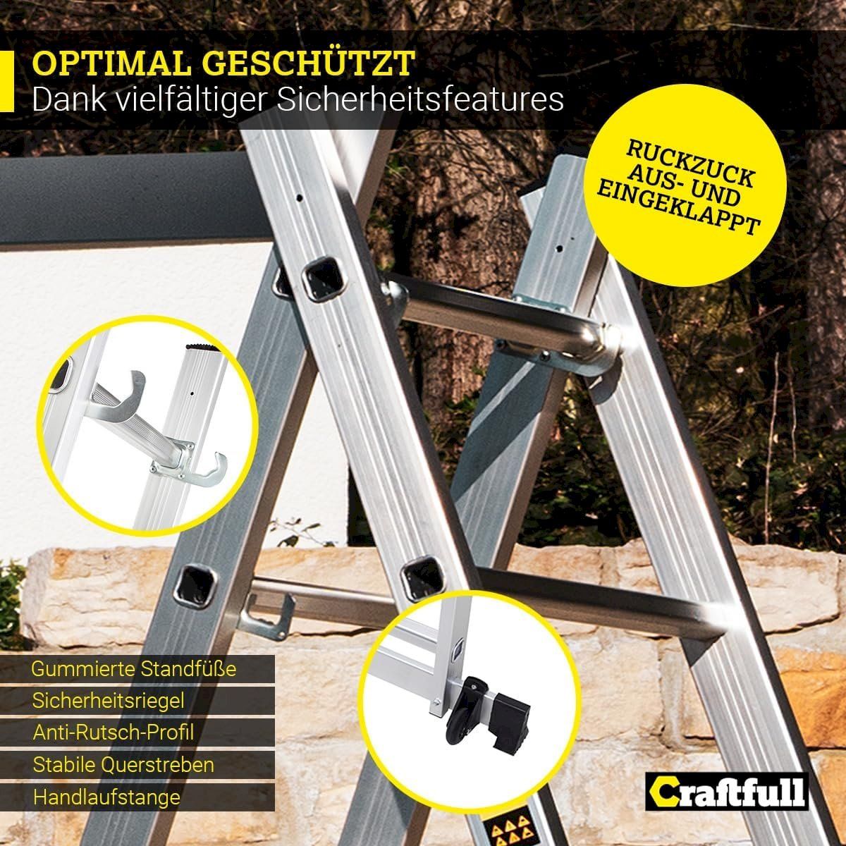 Gerüste: Craftfull Leitergerüst 1.95m - 7Sprossen – Neu und originalverpackt aus Bottighofen von zaap 2
