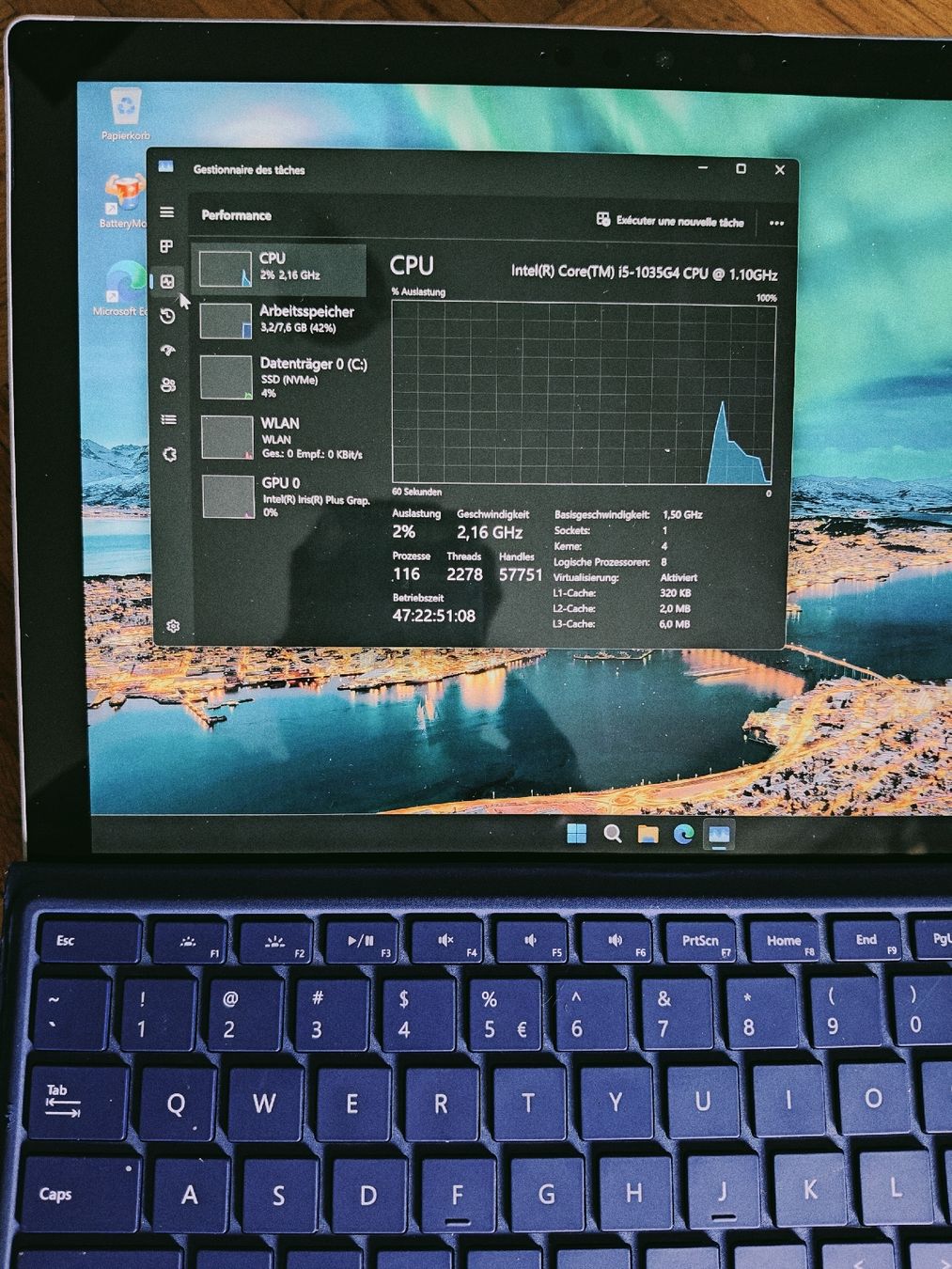 Microsoft Notebook: Tablette Microsoft Surface Pro 7 i5 1035G4 8GB  – Usato da La Chaux-de-Fonds venduto da Honit.ch 2