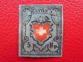 Rayon I (d'blau): 15II.f, T.25 A2-O, breitrandig! 850.-+