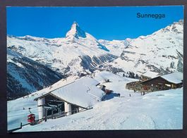 Zermatt Restaurant u. Station Gondelbahn Sunnegga Matterhorn