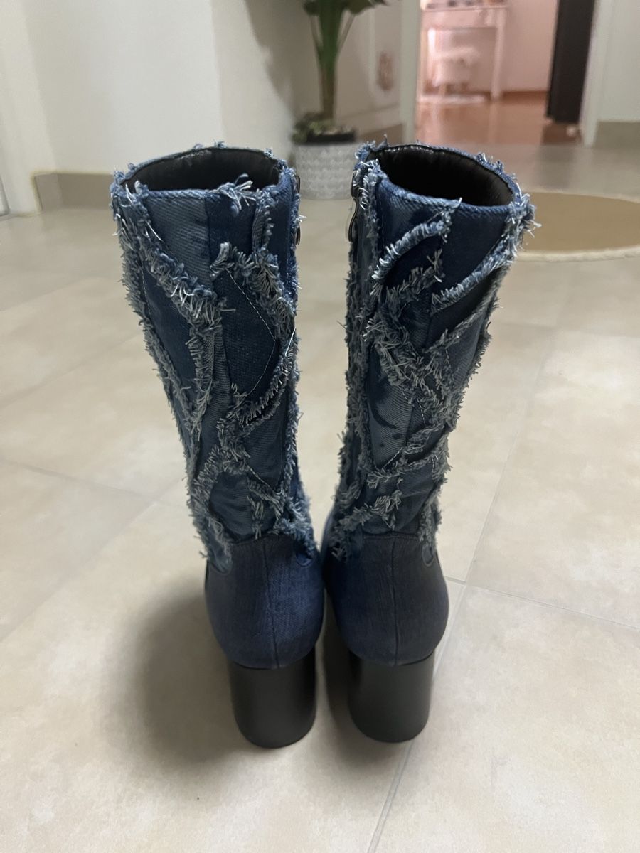 Scarpe da donna: Bottes à talons en jean – Nuovo e nell'imballaggio originale da Begnins venduto da dia_m6l2 1