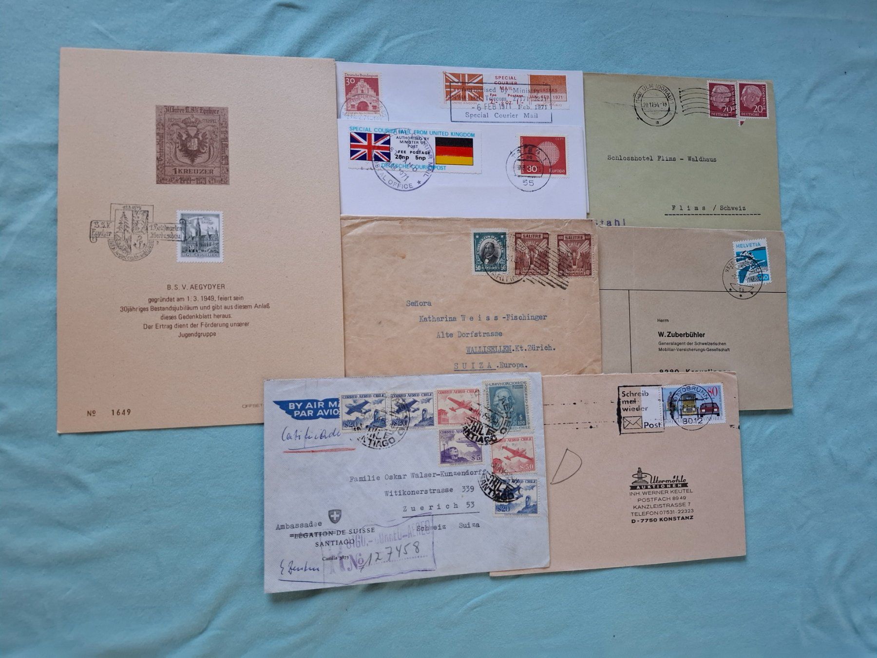Alle Briefmarken: Diverse Ganzsachen/Briefe – Gebraucht aus kreuzlingen von norgeire73