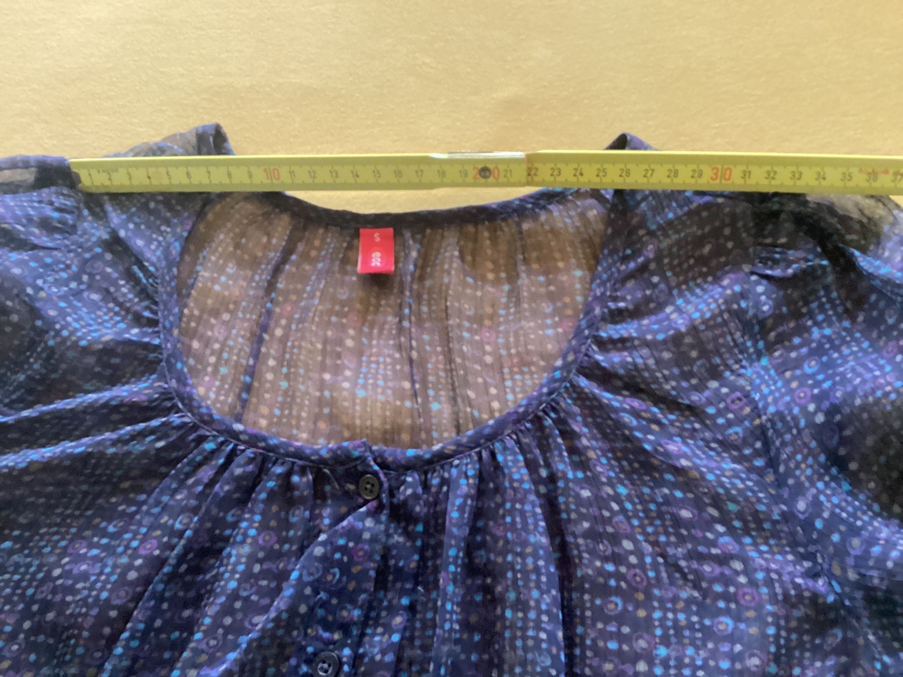 Esprit Camicette: ESPRIT BLUSE/OBERTEIL GR.36/S / Blau gemustert / transparent – Usato da Frauenfeld venduto da Boldi46 6
