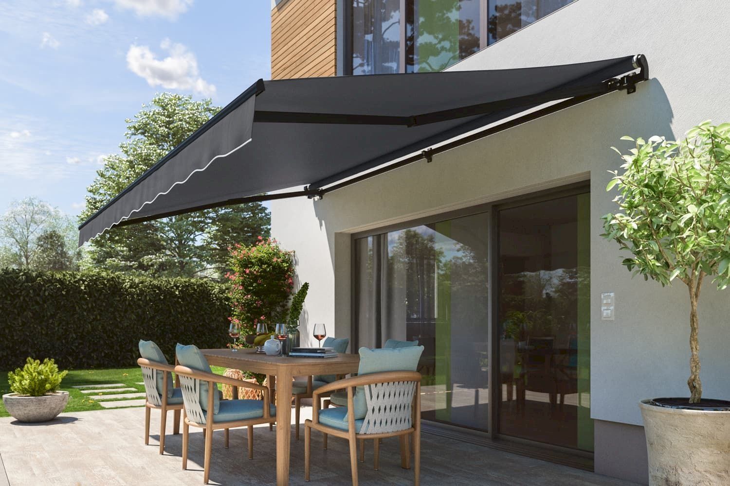 Markisen: Gelenkarmmarkise START 400x250 anthrazit – Neu und originalverpackt aus Bottighofen von zaap 5