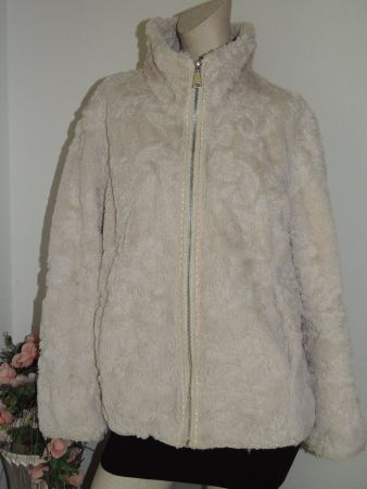SCHÖNE JACKE «CANDA» WEB-PELZ C&A WARM NEU 44