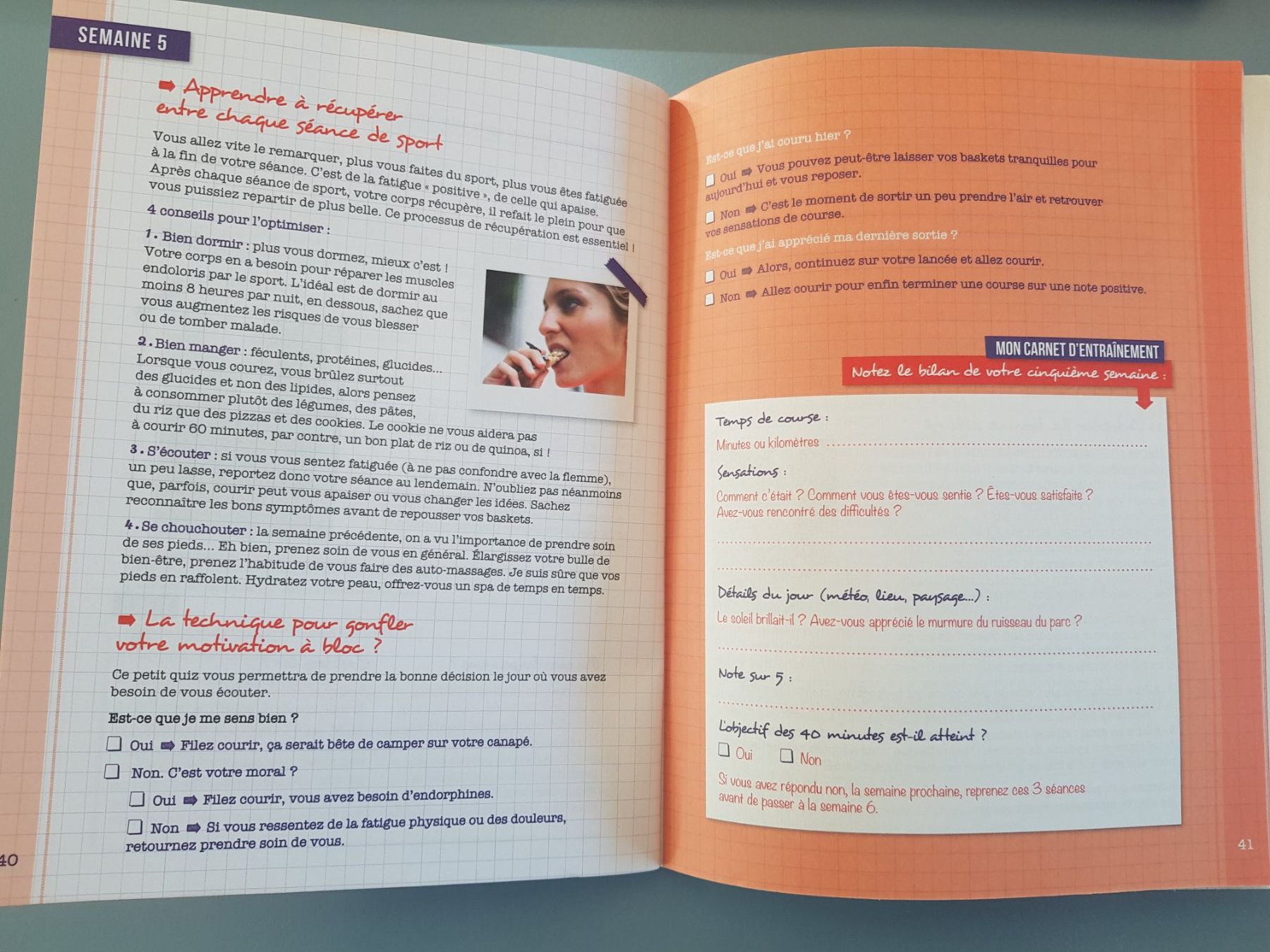 Bücher: Mon programme Running en 8 Semaines - motivant par étapes – Gebraucht aus Fully von Minouchka 4