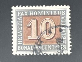 1945 PAX ZNr. 263, ABART:verschobener Braundruck