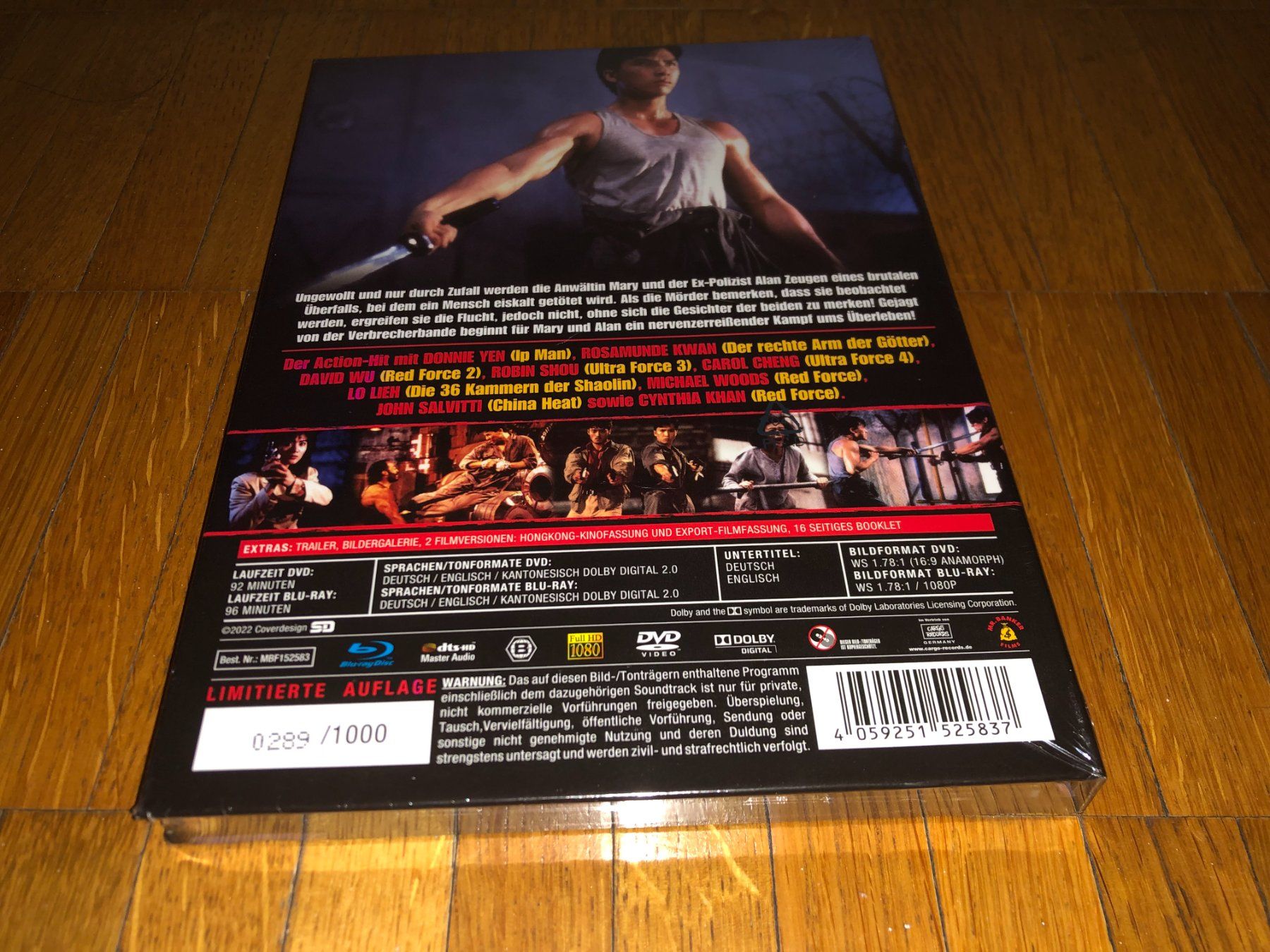 Alle DVDs: Tiger Cage 2 - Full Contact - MEDIABOOK - B - UNCUT – Neu und originalverpackt aus Basel von havsok 1
