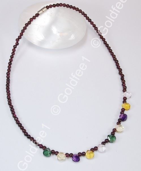 Ketten: Granat Halsband – Neu und originalverpackt aus Oberglatt ZH von Goldfee1 2