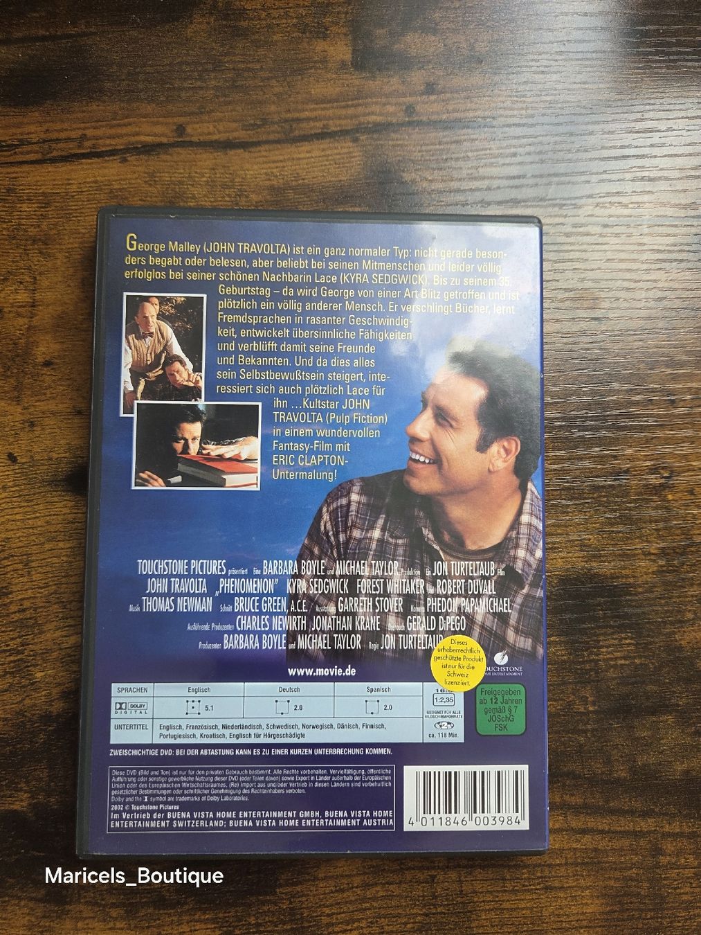 Tutti i DVDs: DVD Phenomenon John Travolta  – Usato da Winterthur venduto da Maricels_Boutique 3