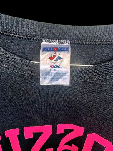 T-shirt: Jerzees Mizzou Schwarzes Sweatshirt mit Pinkem Logo - Größe – Usato da Zug venduto da vinokilo 3