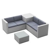 Kissen für Rattanlounge SAN MARINO anthrazit