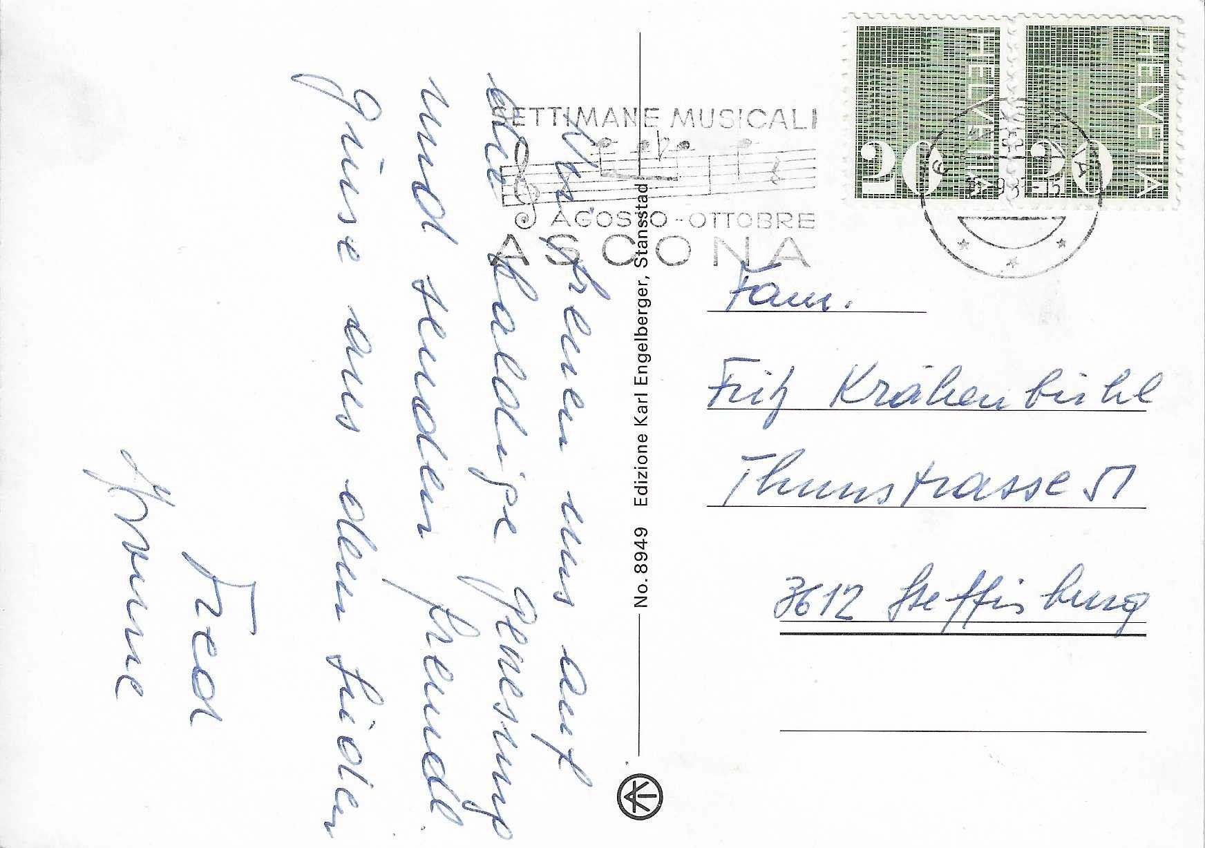 Cartoline postali: Locarno TI – Usato da Rothrist venduto da Stranglehold 1