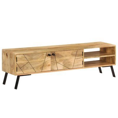 TV Möbel: Fernsehschrank aus massivem Mangoholz – Neu und originalverpackt aus Lausanne von VIda-Mobel 3