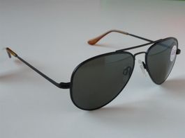 Randolph Pilotenbrille "Concorde"  black 57mm gray-3 sklT