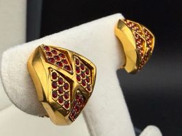 Original Balmain Paris Vintage Ohrclips – Vergoldet