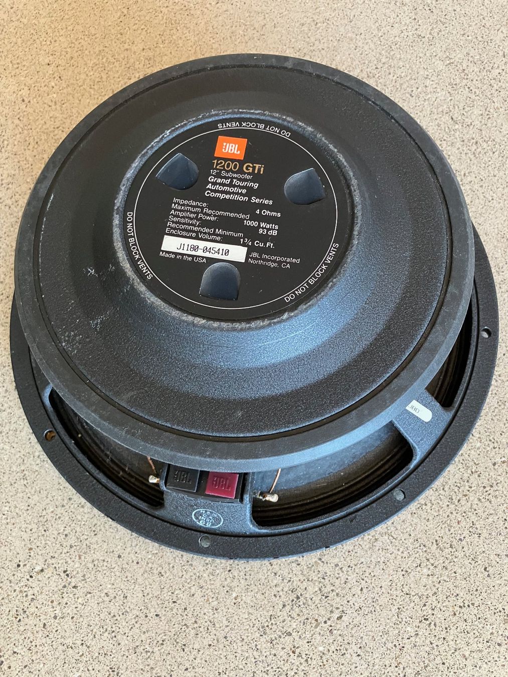 Casse acustiche: JBL 1200 GTI Subwoofer 12" – Usato da Zürich venduto da ros_g9sv 1