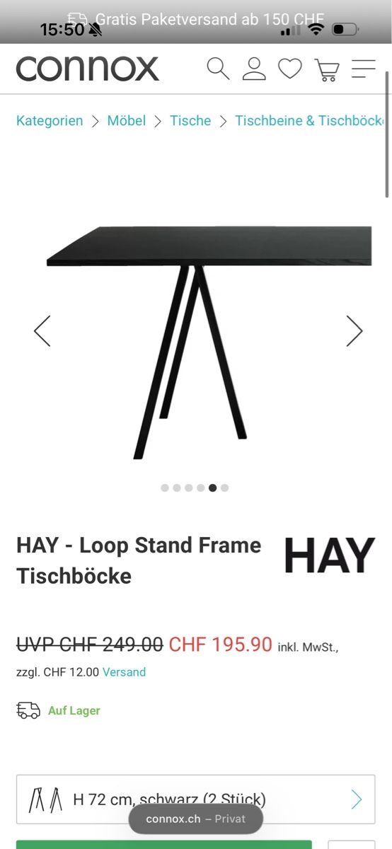 Autre mobilier: Hay Tischbeine – D'occasion à Luzern par scueliane 1