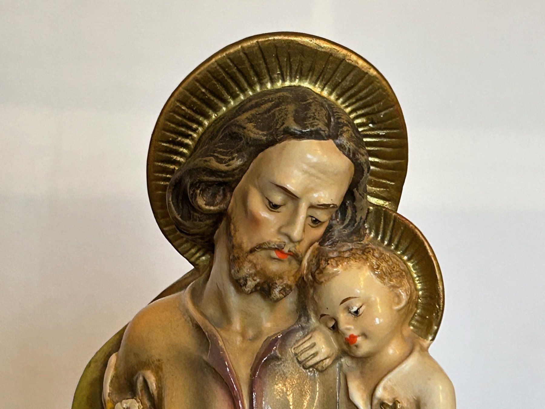 Sculture & Statue: Heiligenfigur Josef mit Jesuskind – Nuovo (secondo la descrizione) da Rocourt venduto da Vij_mz6g 1